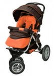 Детская коляска Capella S-901 WF Prism (Orange, надувные колеса)
