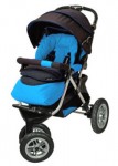 Детская коляска Capella S-901 WF Prism (Blue, надувные колеса)